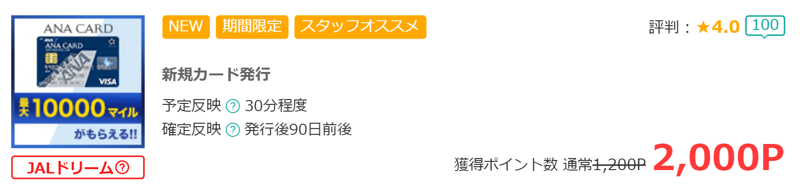 ANA TOKYU POINT ClubQ PASMO マスターカード
