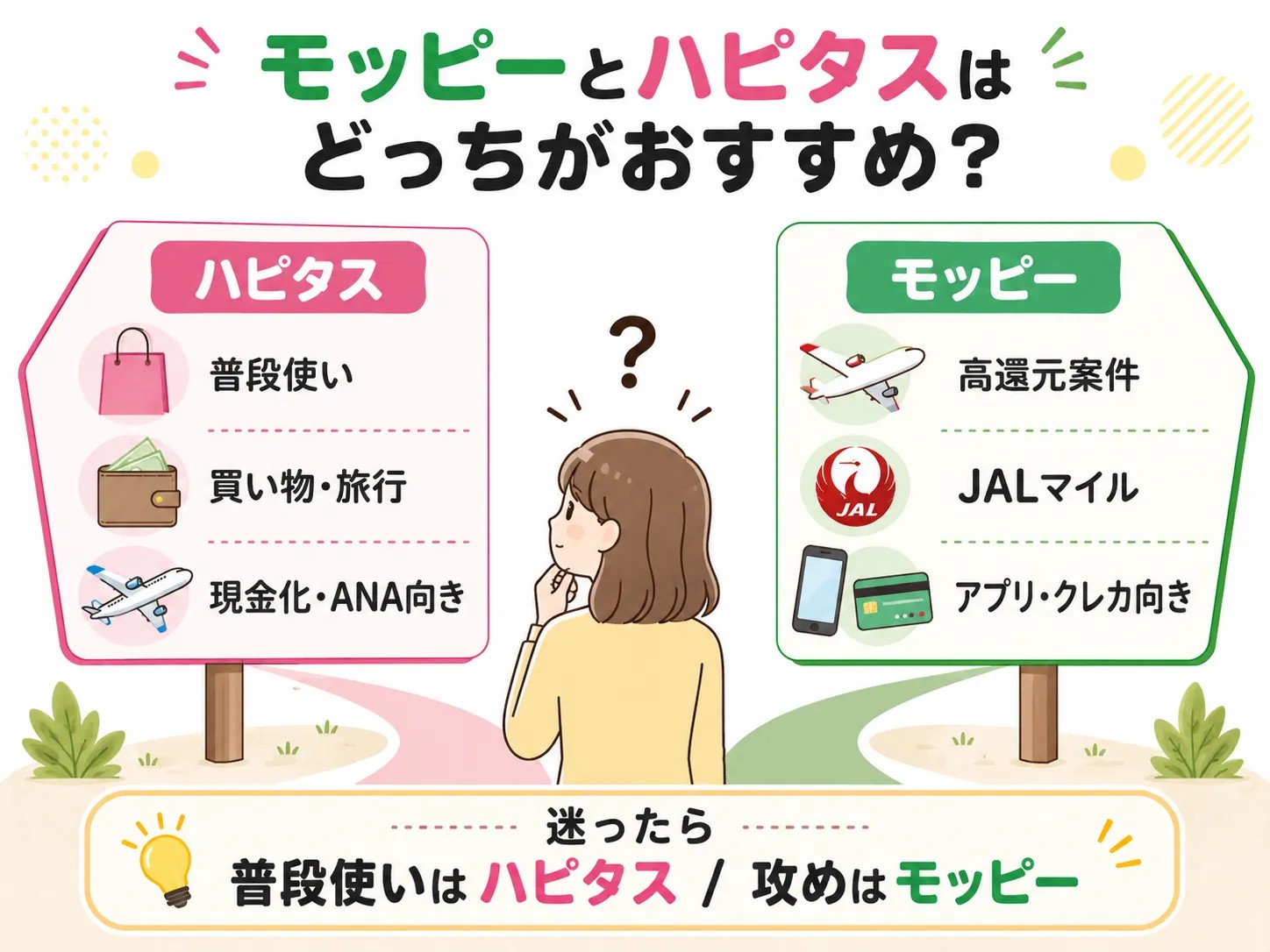 モッピーとハピタスはどっちがおすすめ？