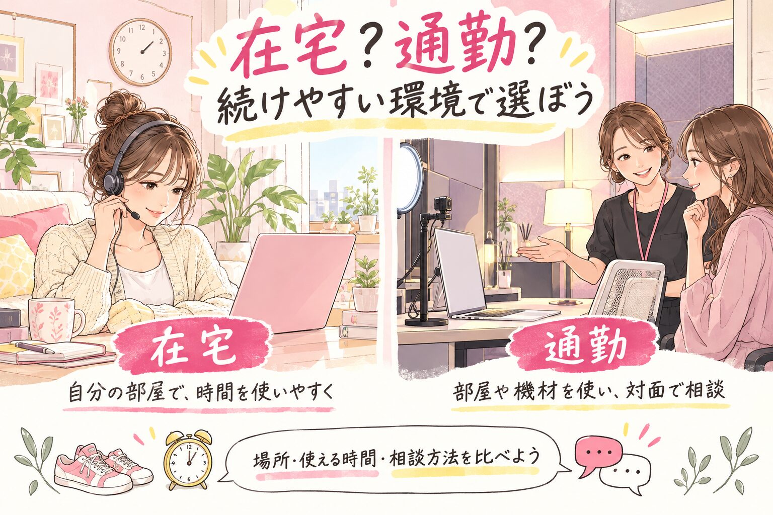 在宅？通勤？続けやすい環境で選ぼう-3