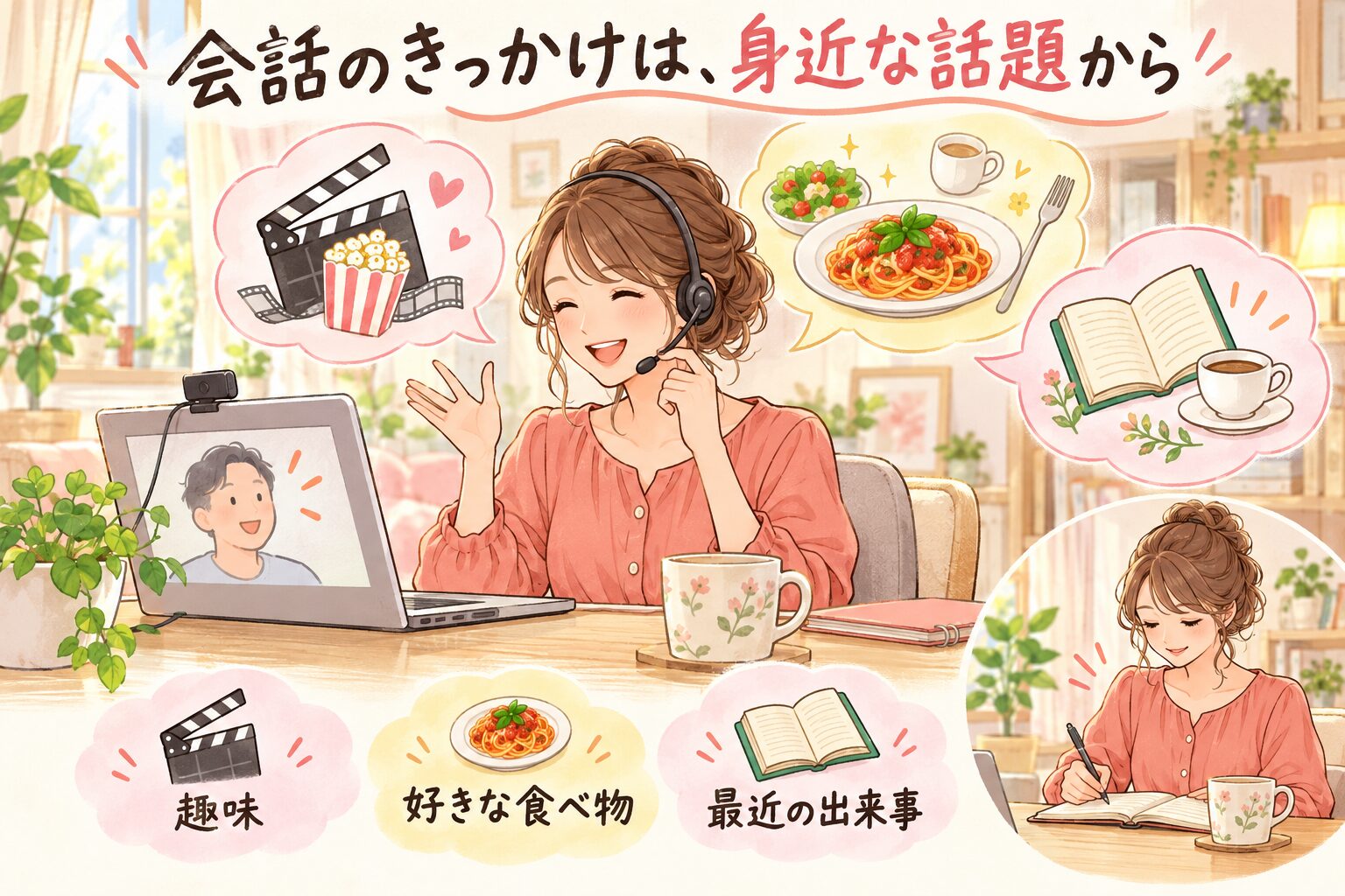 身近な話題で始まるオンライン会話-2