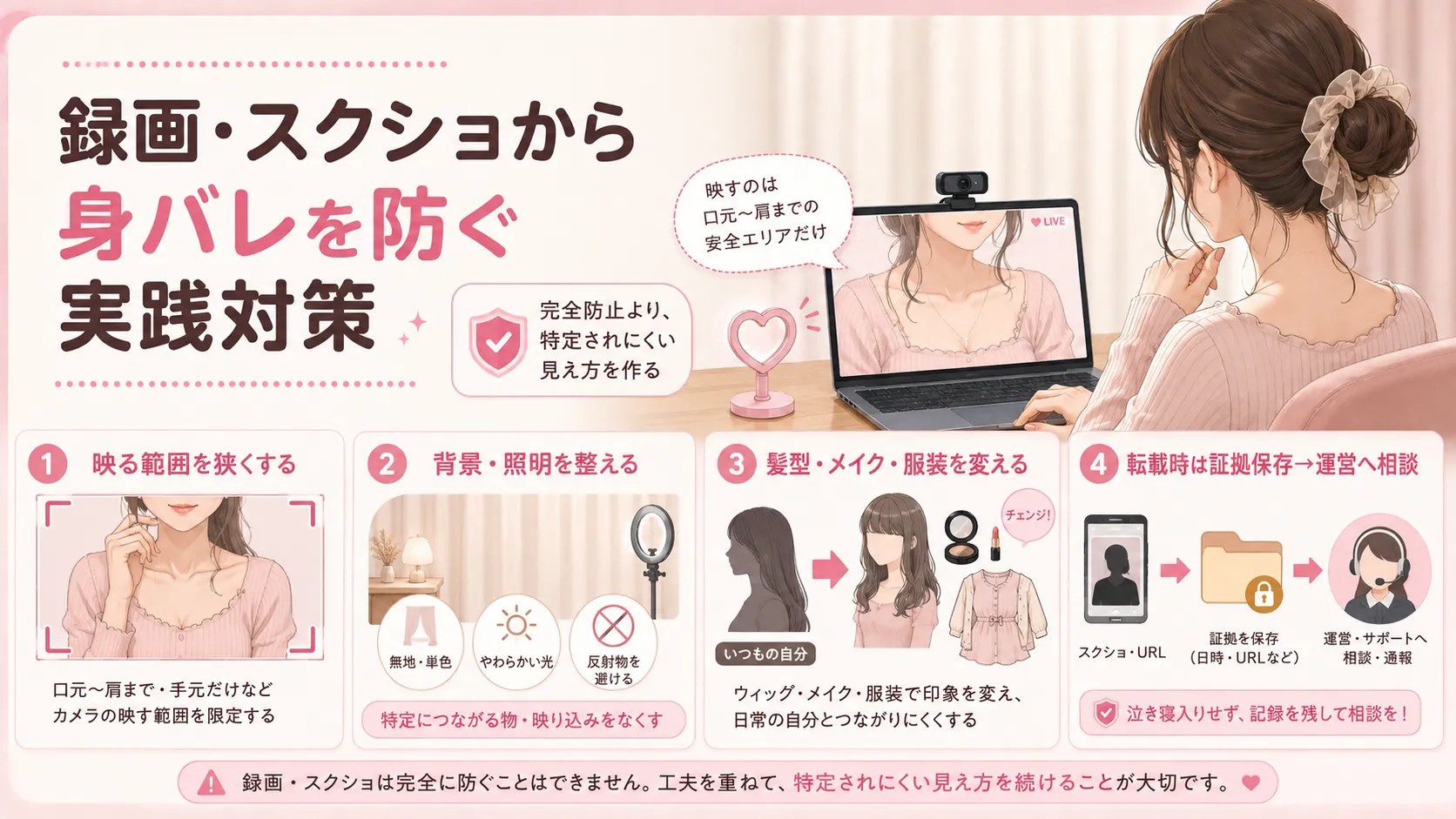 録画・スクショから身バレを防ぐ実践対策