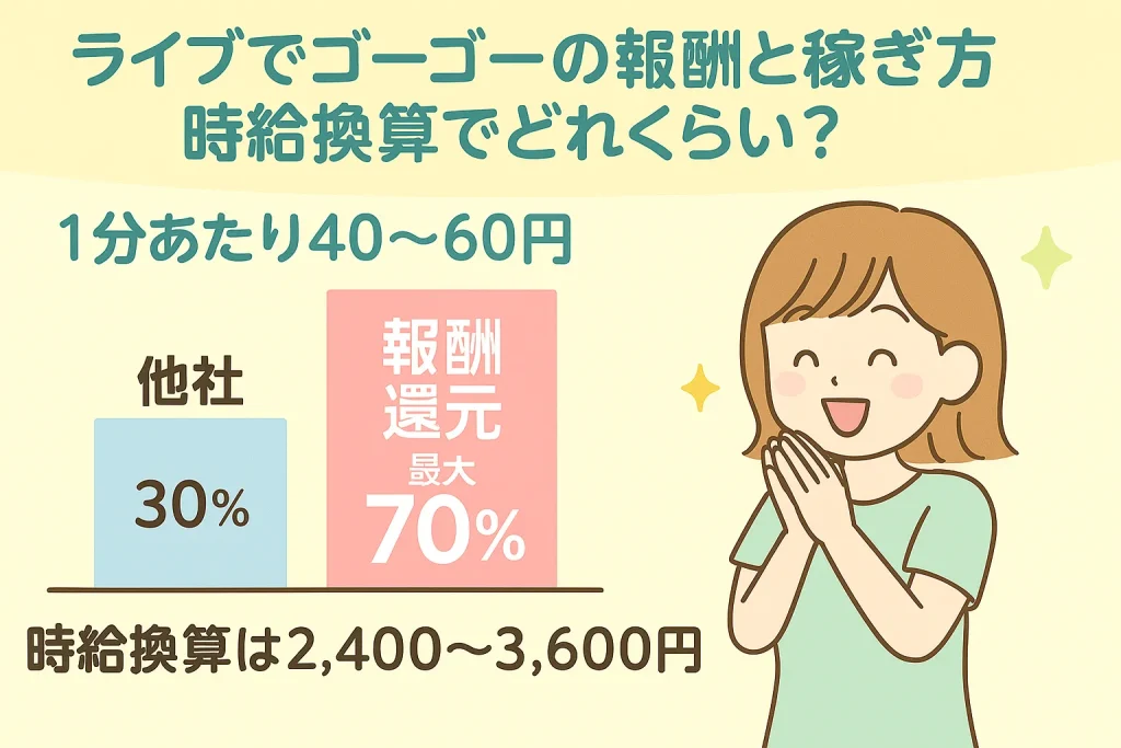 ライブでゴーゴーの報酬と稼ぎ方
