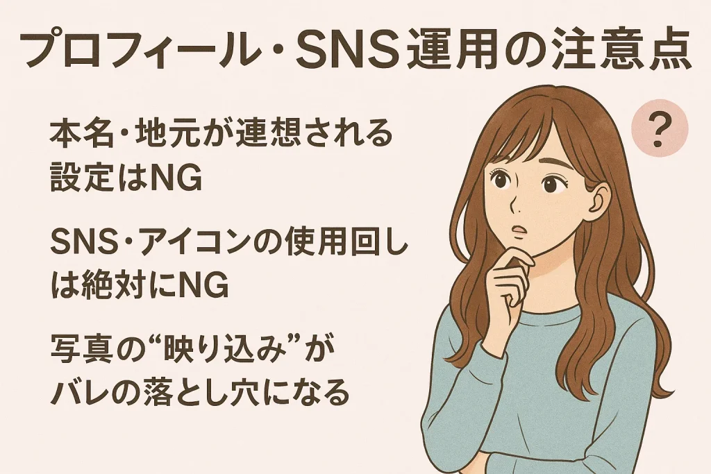 チャットレディ　プロフィール・SNS運用の注意点