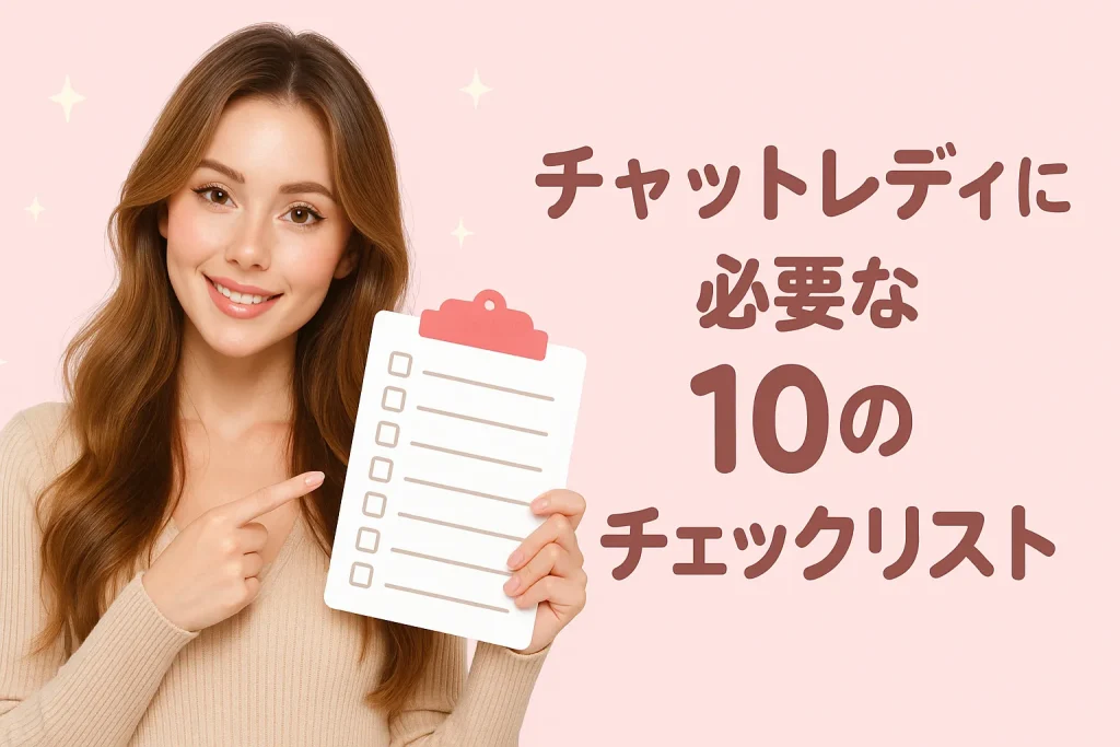 チャットレディに必要な１０のチェックリスト