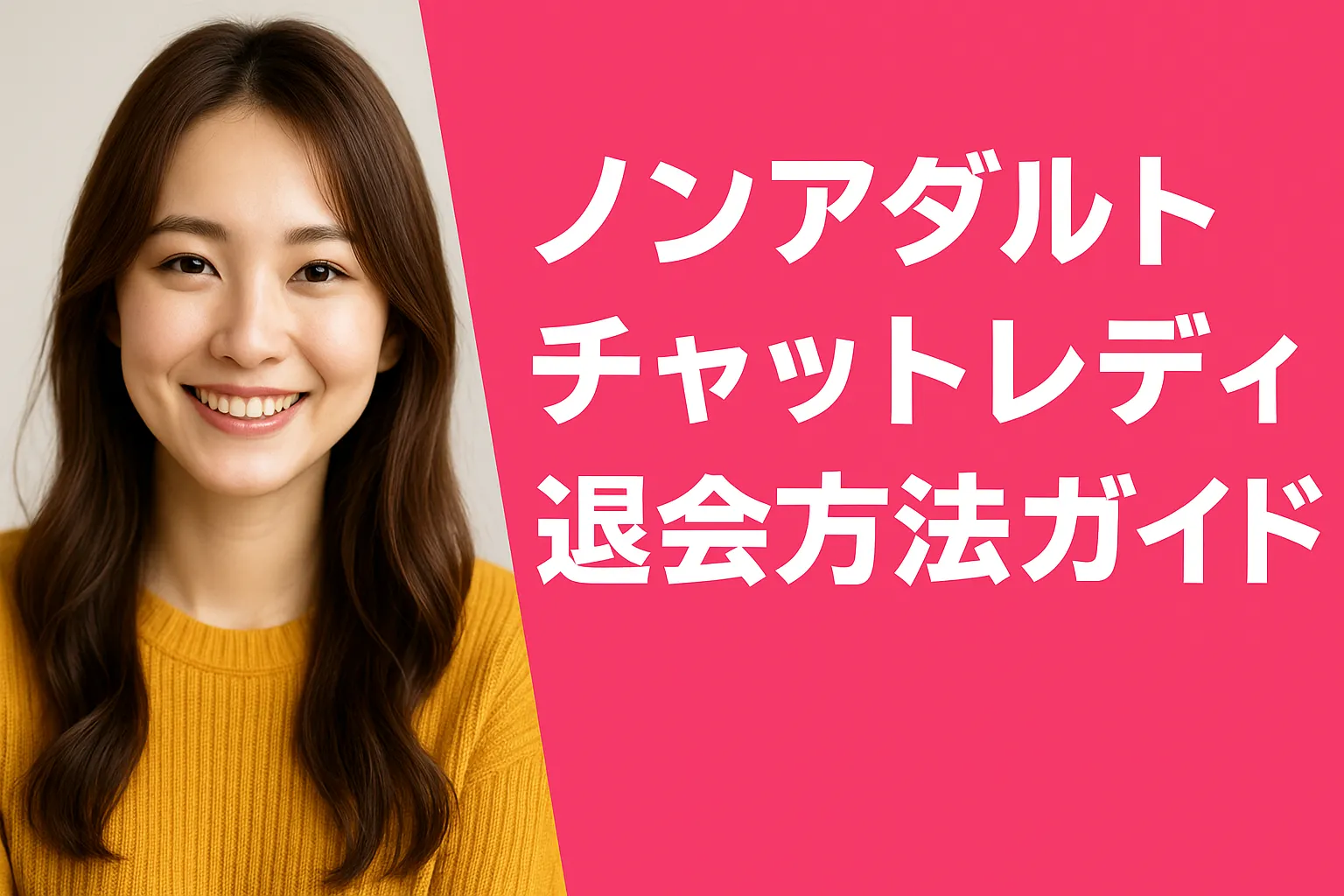 ノンアダルトチャットレディ退会方法ガイド