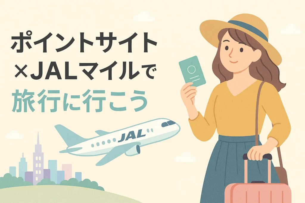 ポイントサイトでJALマイルを貯めて旅行に行こう