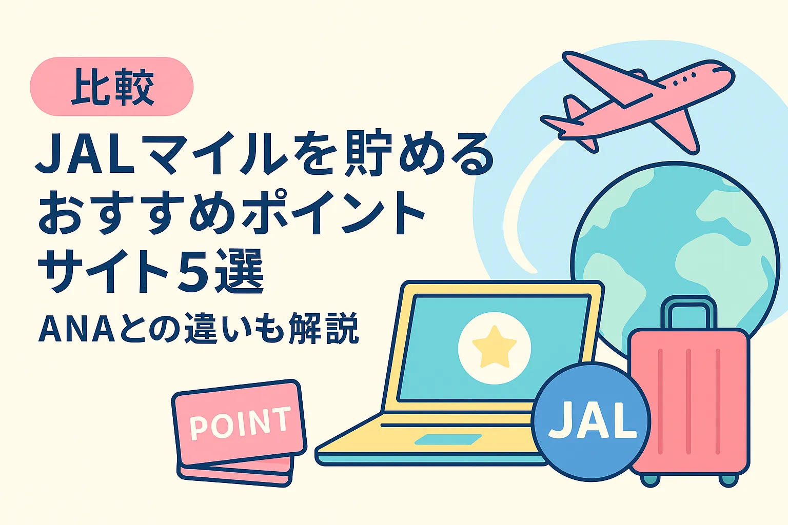 JALマイルを貯めるおすすめポイントサイト