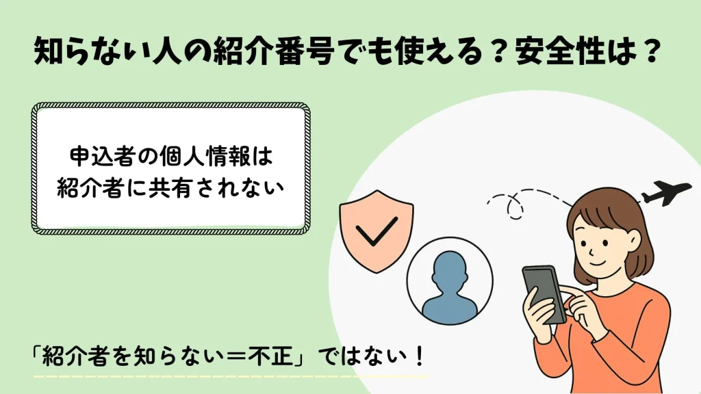 ANAマイ友プログラムは知らない人の紹介番号でも安心して利用できる