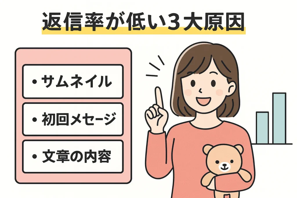 チャットレディ　返信率が低い理由