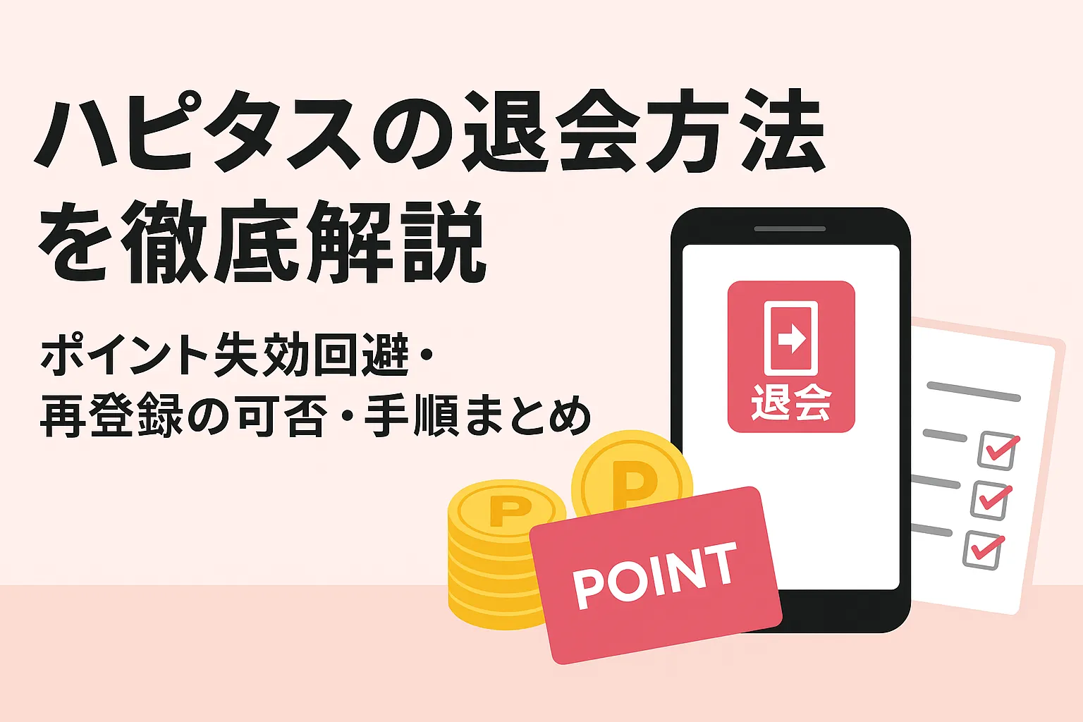 ハピタスの退会方法徹底解説