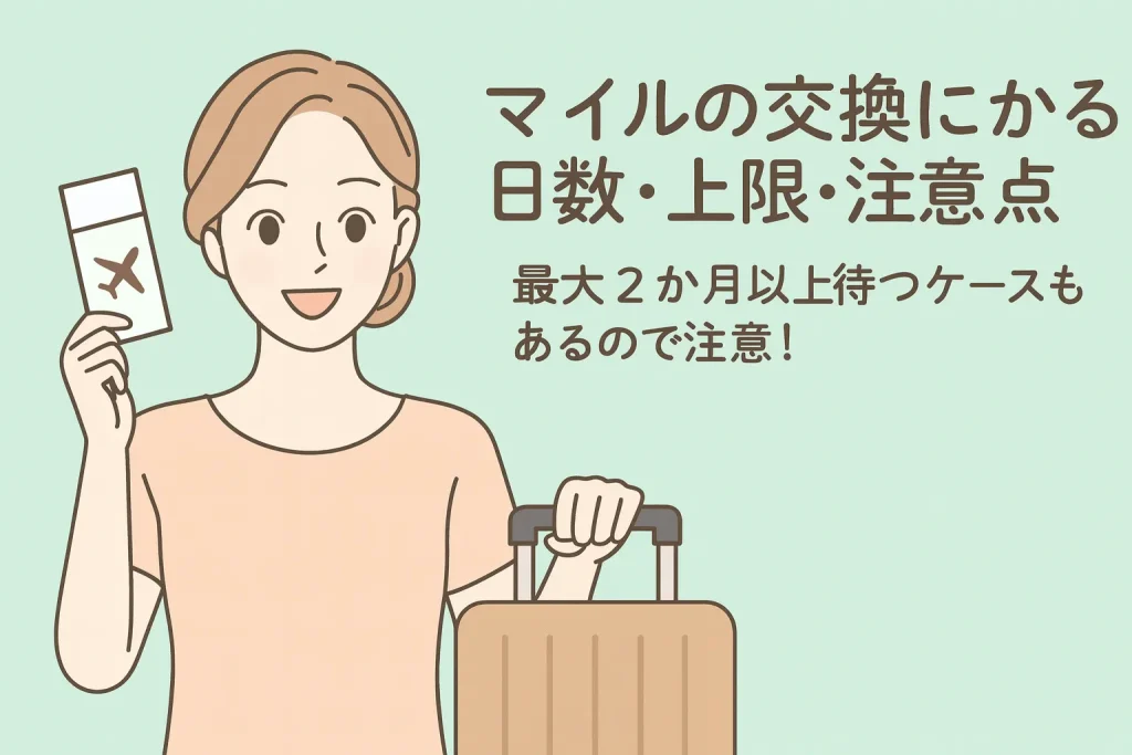 マイル交換にかかる日数・上限・注意点