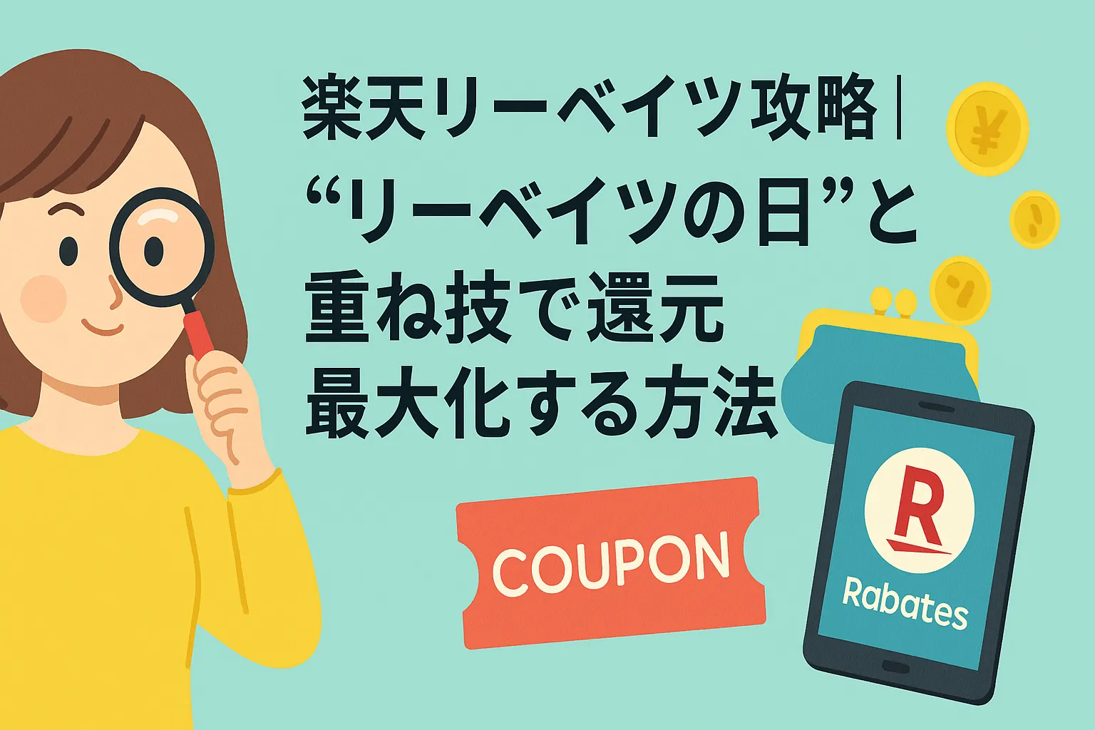 楽天リーベイツ攻略　リーベイツの日と重ね技で還元　最大化する方法