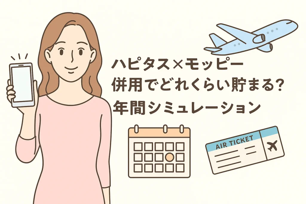 ハピタス×モッピー併用でどのくらい貯まる？