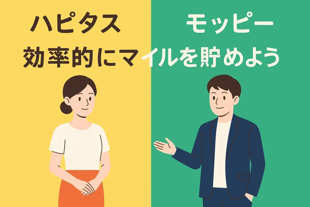 ハピタス×モッピーで効率的にマイルを貯めよう