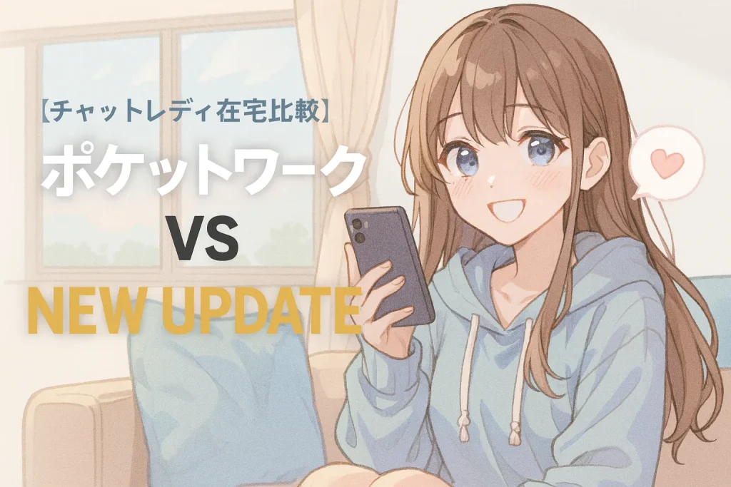 【チャットレディ在宅比較】ポケットワークとNEW UPDATEを徹底比較！
