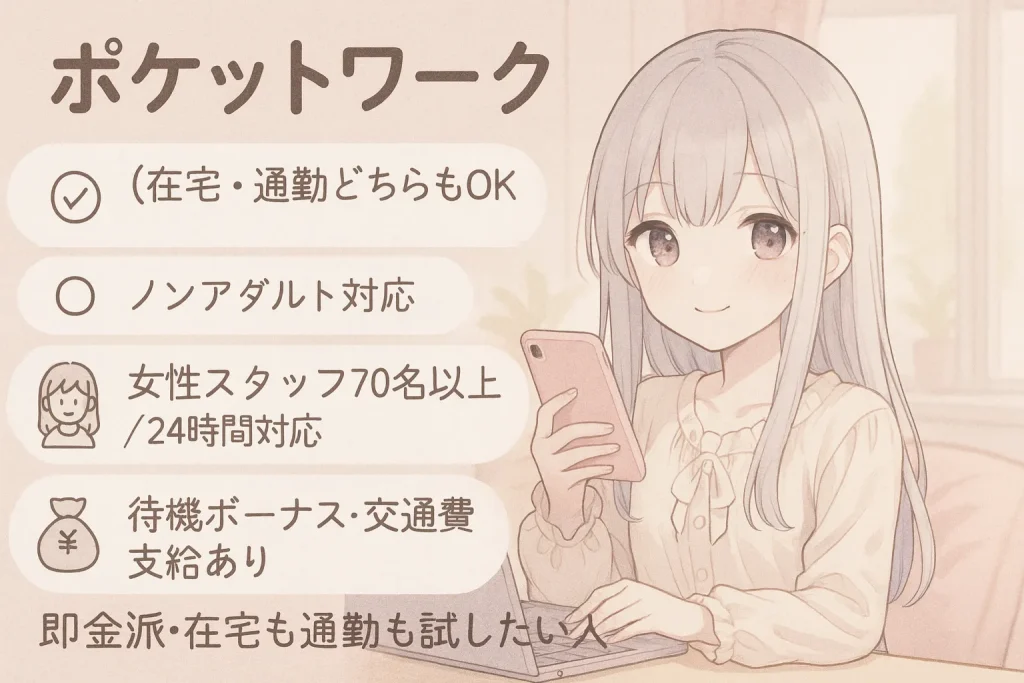 ポケットワークがおすすめな人