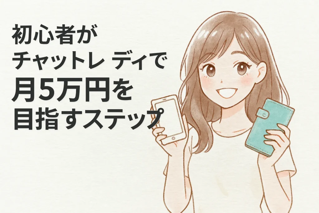 初心者がチャットレディで月5万円を目指すステップ
