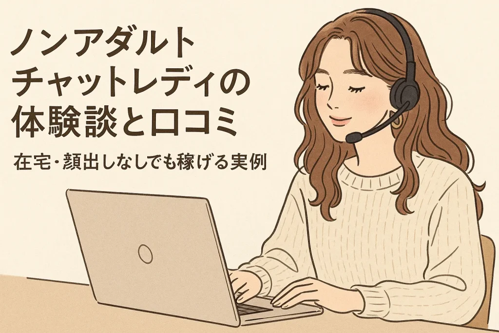 ノンアダルトチャットレディの体験談と口コミ