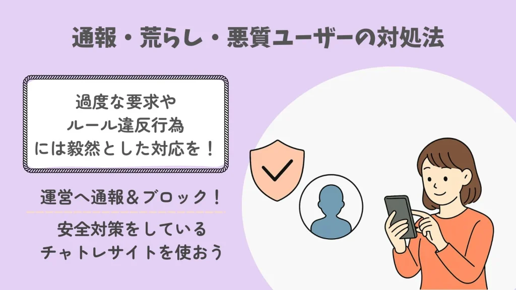 通報・荒らし・悪質ユーザーの対処法