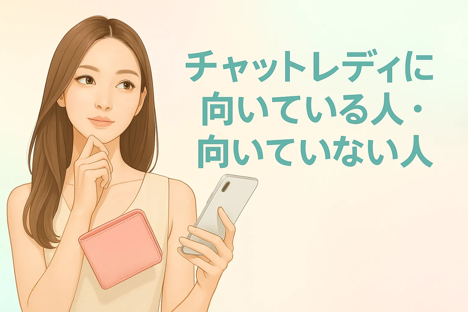 チャットレディに向ている人・向いていない人