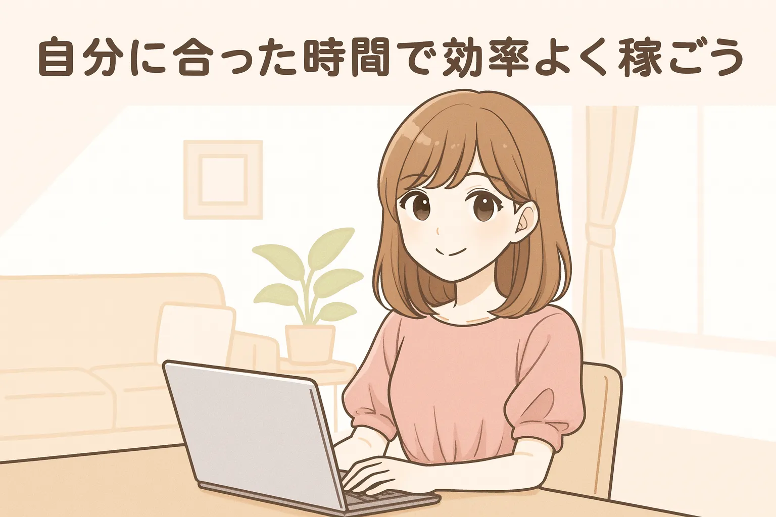 チャットレディ　自分に合った時間で効率よく稼ごう