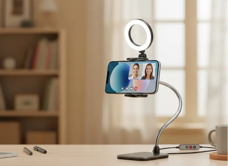 チャットレディリングライトと小型スタンド