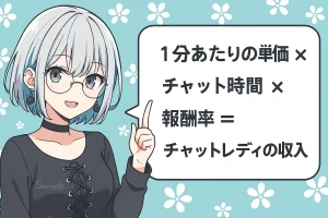 チャットレディの報酬の計算