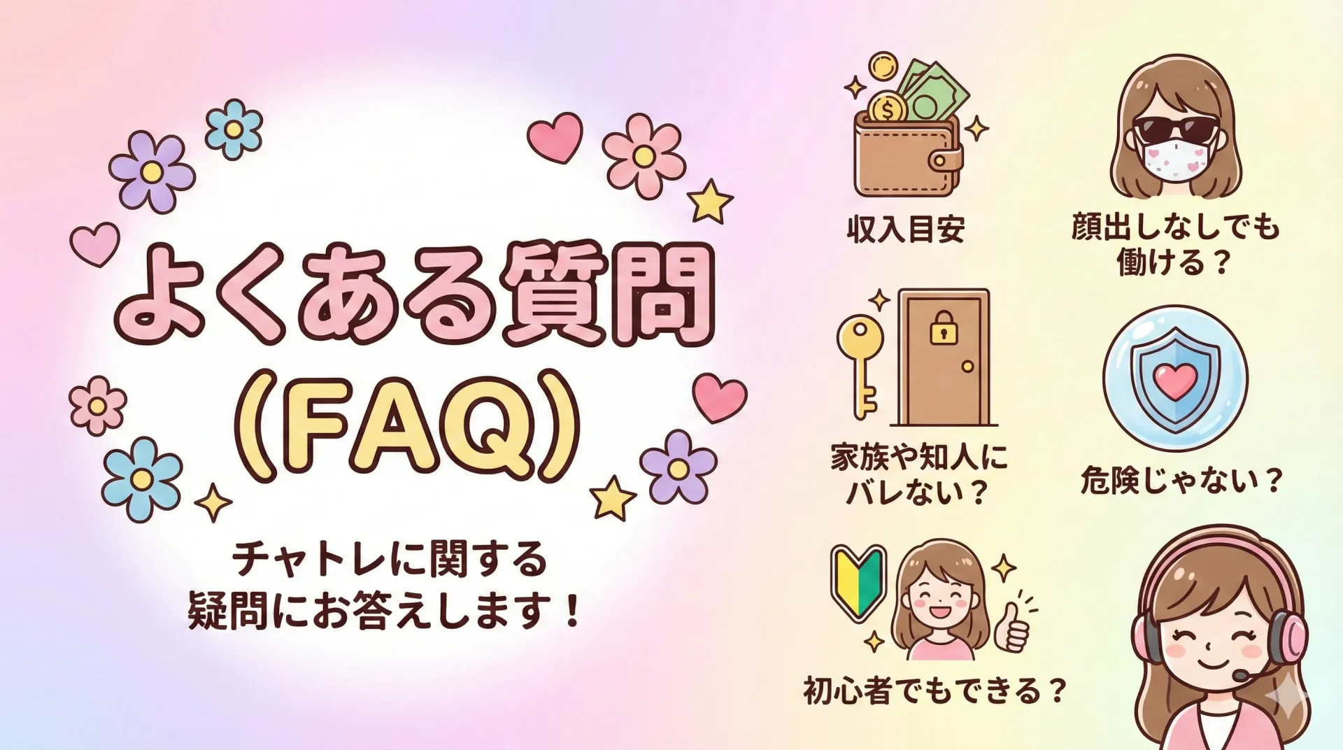チャットレディのよくある質問(FAQ)