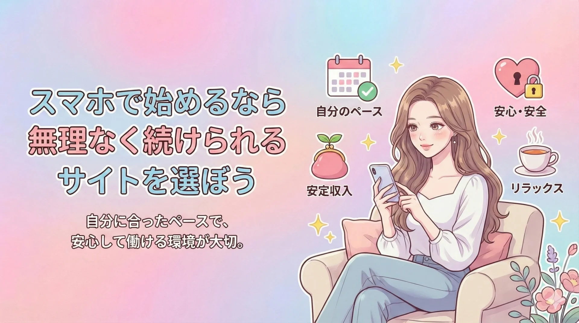 まとめ｜スマホで始めるなら無理なく続けられるサイトを選ぼう