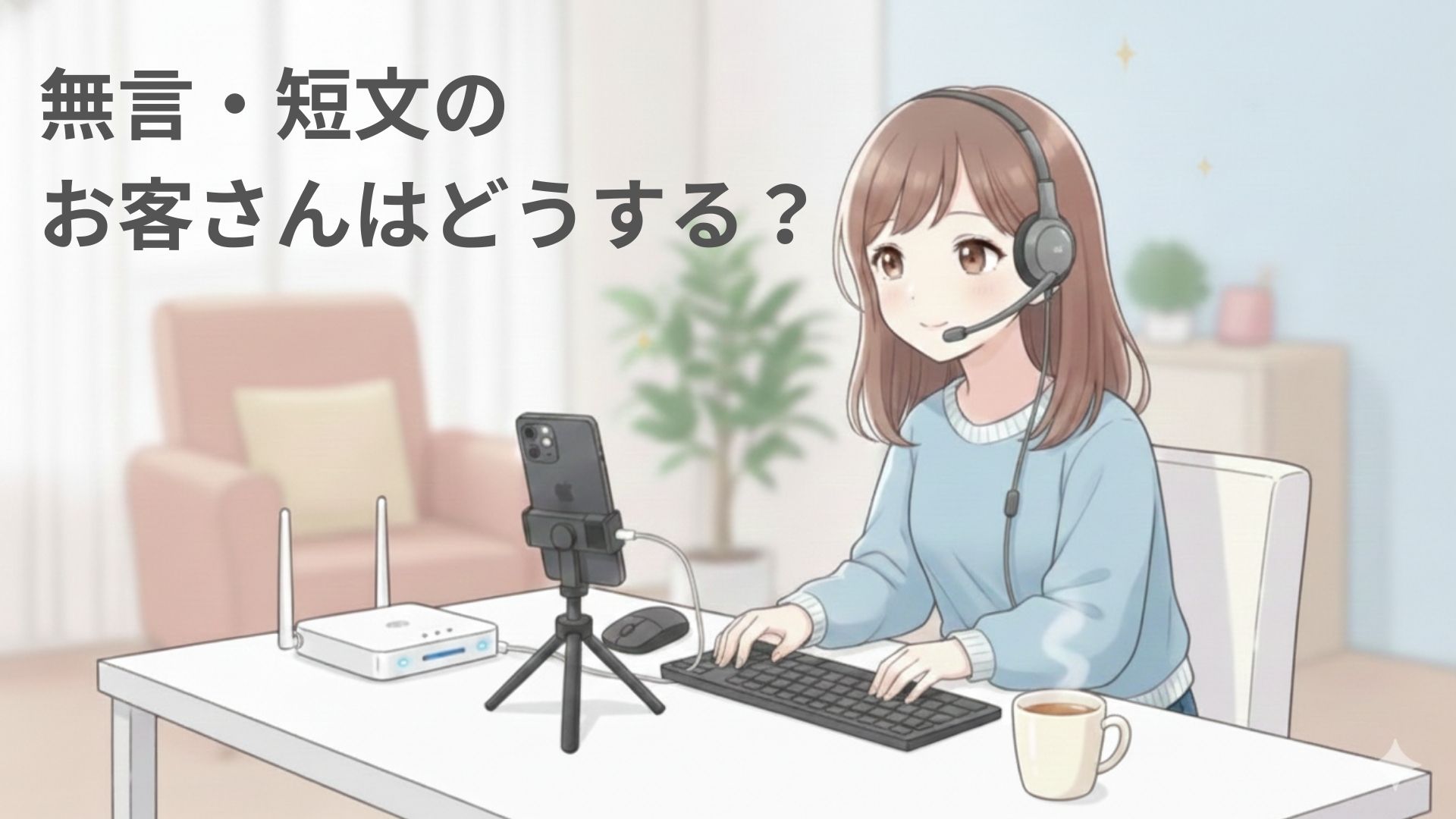 チャットレディ 無言・短文のお客さんへの会話術と対処テンプレ