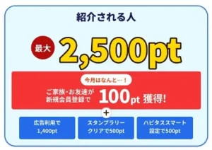 ハピタス2026年1月紹介特典