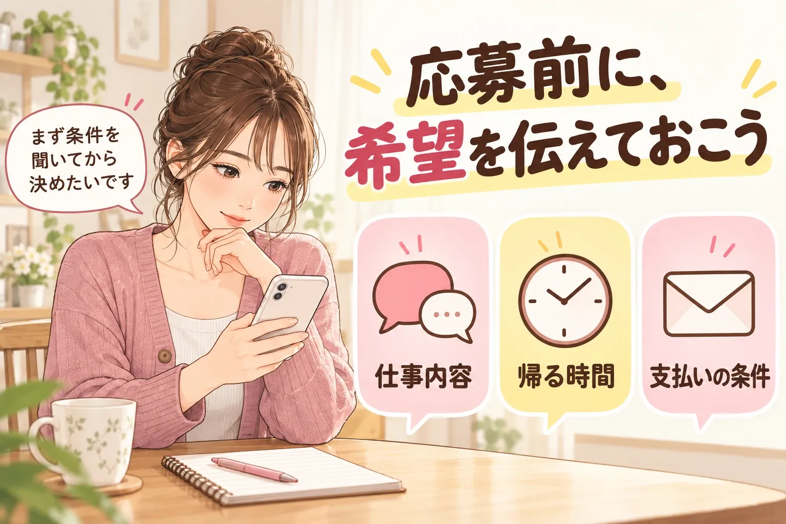 応募前に確認したい5項目